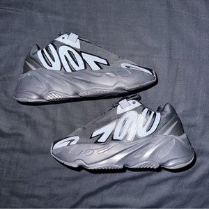 Size 3 kids/ Yeezy Boost 700 MNVN Triple Black Sneakers
